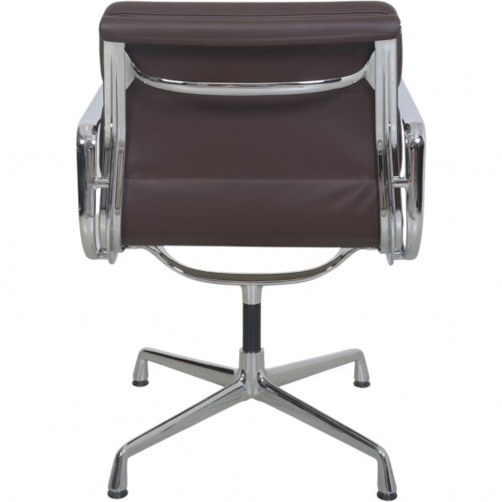 Charles Eames EA208 softpad stol i Nevada coffee anilin læder 2007