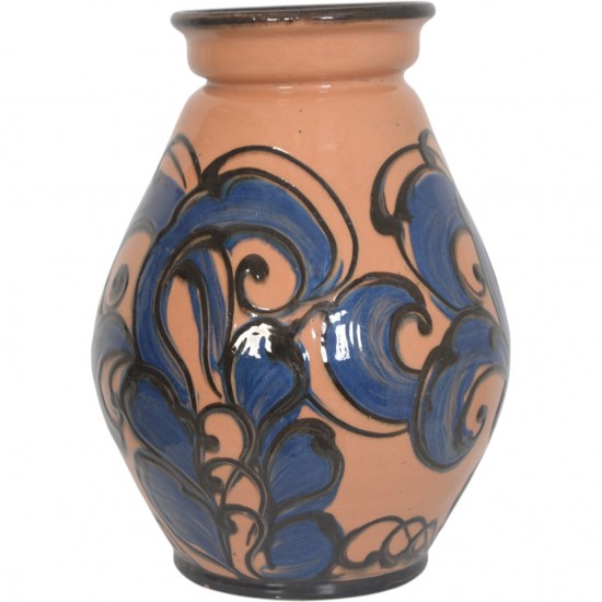 Herman Kæhler vase blomster motiv