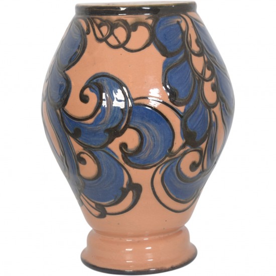 Herman Kæhler vase blomster motiv