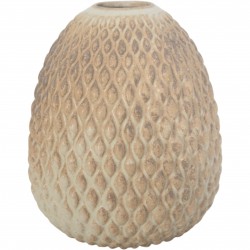 Anders Børgesen Beige vase H:16 Cm