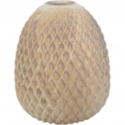 Anders Børgesen Beige vase H:16 Cm