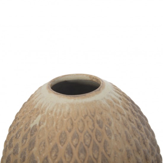 Anders Børgesen Beige vase H:16 Cm