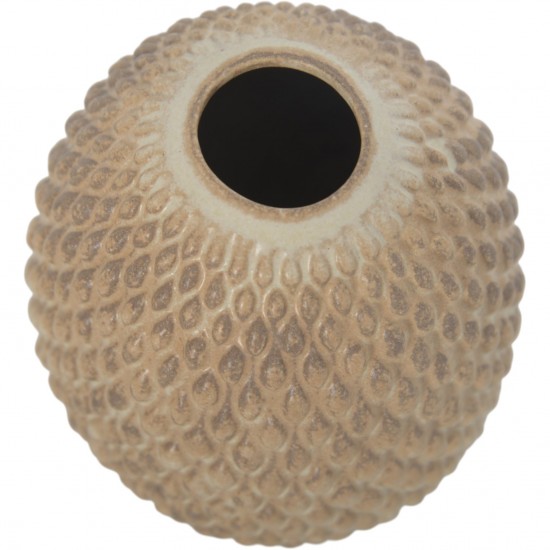 Anders Børgesen Beige vase H:16 Cm