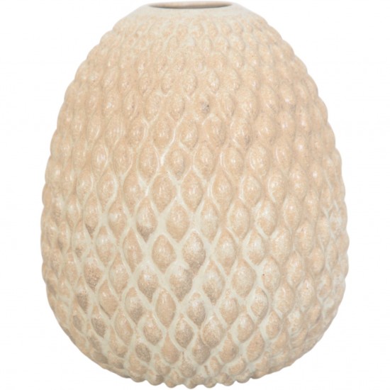 Anders Børgesen beige vase H:16