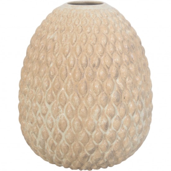 Anders Børgesen beige vase H:16