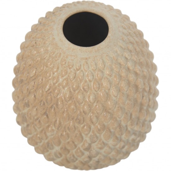 Anders Børgesen beige vase H:16