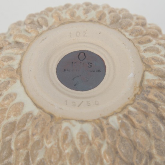 Anders Børgesen beige vase H:16