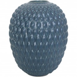 Anders Børgesen blå vase H: 17,5 Cm