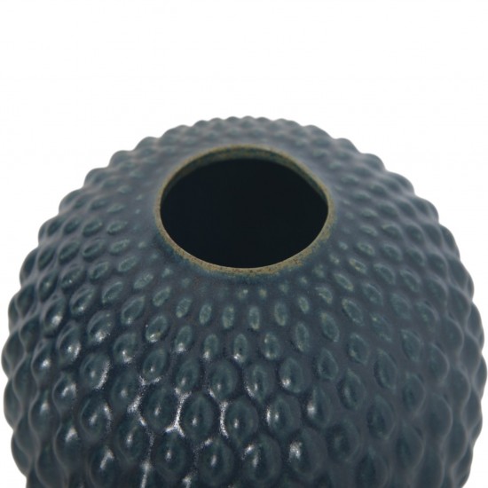 Anders Børgesen blå vase H: 17,5 Cm