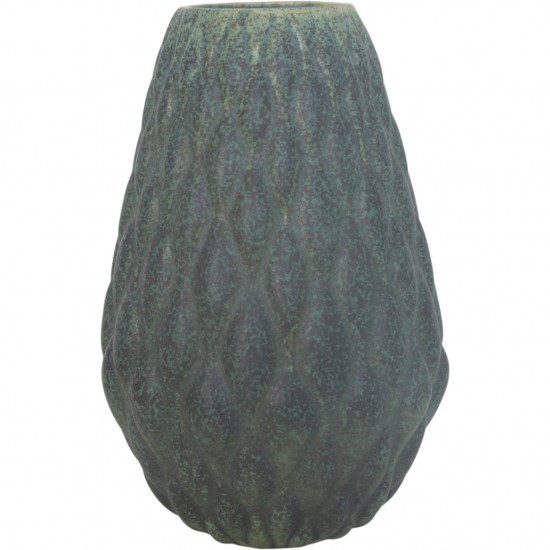 Anders Børgesen grøn vase H:21,5 Cm