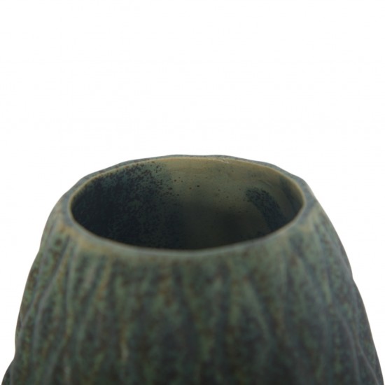 Anders Børgesen grøn vase H:21,5 Cm