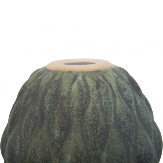 Anders Børgesen grøn vase H:21,5 Cm