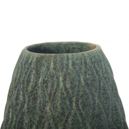 Anders Børgesen grøn vase H:21,5 Cm