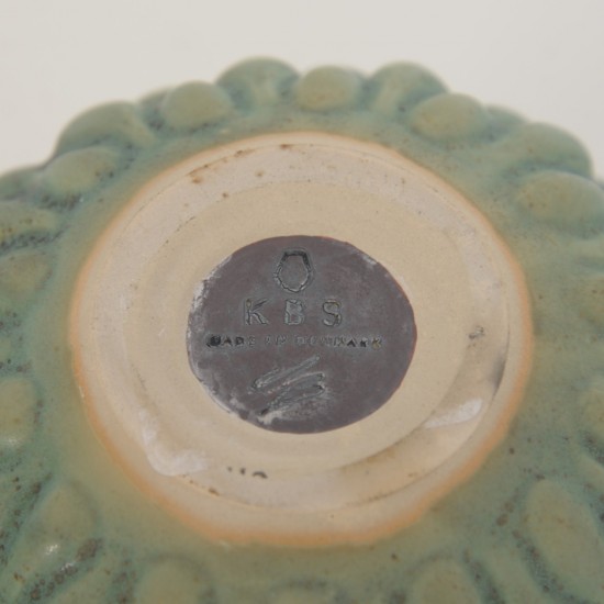 Anders Børgesen grøn vase H:21,5 Cm