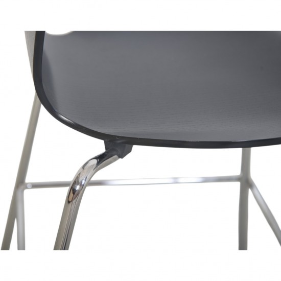 Arne Jacobsen junior Barstol sort ask 2022