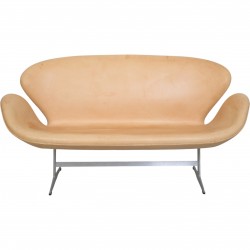 Arne Jacobsen Svane sofa i natur læder 1990'erne