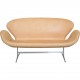 Arne Jacobsen Svane sofa i natur læder 1990'erne