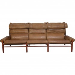 Arne Norell 3 personers Inca sofa 1970'erne