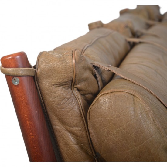 Arne Norell 3 personers Inca sofa 1970'erne