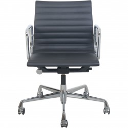 Charles Eames EA117 kontorstol i sort læder (NY)