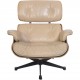 Charles Eames Lounge chair i beige læder 2005