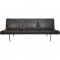 Hans Wegner AP35 3.personers sofa i sort læder 1970'erne