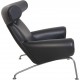 Hans Wegner Ox chair i sort læder 2000'erne