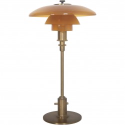 Poul Henningsen PH 2/1 bordlampe med ravfarvede skærme 2020
