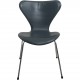 Sæt af 6 Arne Jacobsen Syver stole i gråt læder 1986