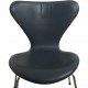 Sæt af 6 Arne Jacobsen Syver stole i gråt læder 1986