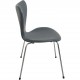 Sæt af 6 Arne Jacobsen Syver stole i gråt læder 1986
