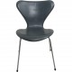 Sæt af 6 Arne Jacobsen Syver stole i gråt læder 1986