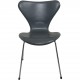 Sæt af 6 Arne Jacobsen Syver stole i gråt læder 1986