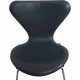 Sæt af 6 Arne Jacobsen Syver stole i gråt læder 1986