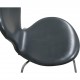 Sæt af 6 Arne Jacobsen Syver stole i gråt læder 1986