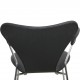 Sæt af 5 Arne Jacobsen Syver armstole i sort læder 1990'erne