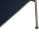 Arne Jacobsen 3303 3.seater airport sofa in blue fabric 1984