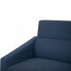 Arne Jacobsen 3303 3.seater airport sofa in blue fabric 1984