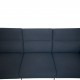 Arne Jacobsen 3303 3.seater airport sofa in blue fabric 1984