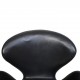 Arne Jacobsen Vintage Svane stol i sort læder 1964