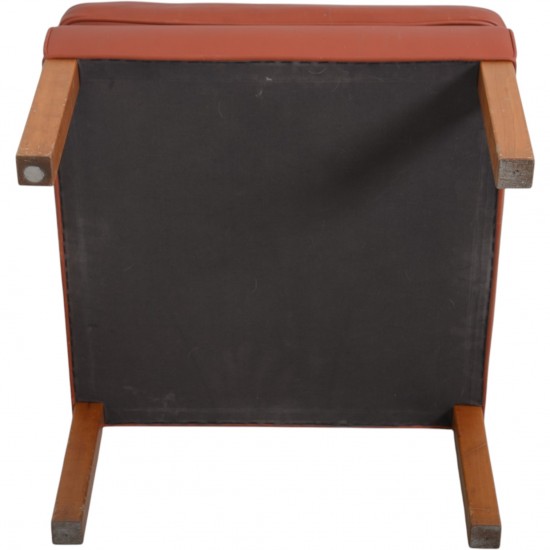 Børge Mogensen 2202 Stool in cognac leather 1990s