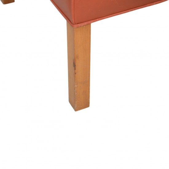 Børge Mogensen 2202 Stool in cognac leather 1990s