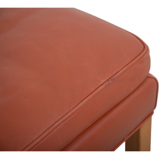 Børge Mogensen 2202 Stool in cognac leather 1990s