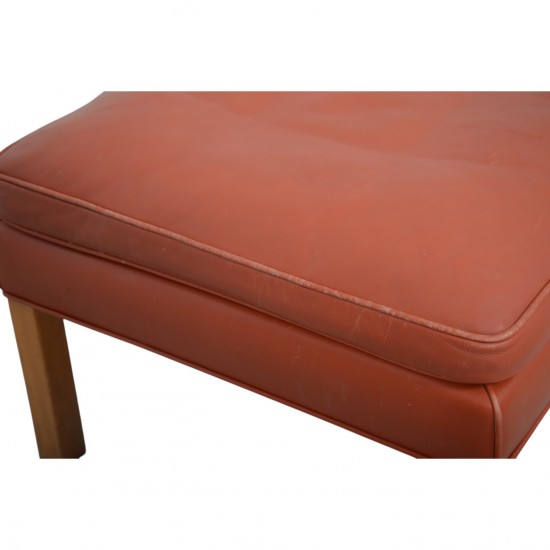 Børge Mogensen 2202 Stool in cognac leather 1990s