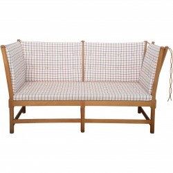 Børge Mogensen spoke back sofa in beech and cotil fabric 1990s