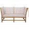 Børge Mogensen spoke back sofa in beech and cotil fabric 1990s