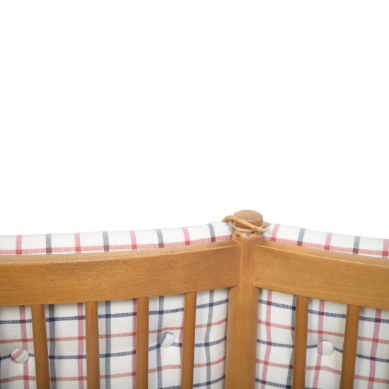 Børge Mogensen spoke back sofa in beech and cotil fabric 1990s