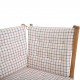 Børge Mogensen spoke back sofa in beech and cotil fabric 1990s