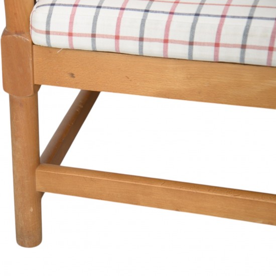 Børge Mogensen spoke back sofa in beech and cotil fabric 1990s