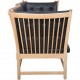 Børge Mogensen Spoke back sofa in beech and black leather 1963